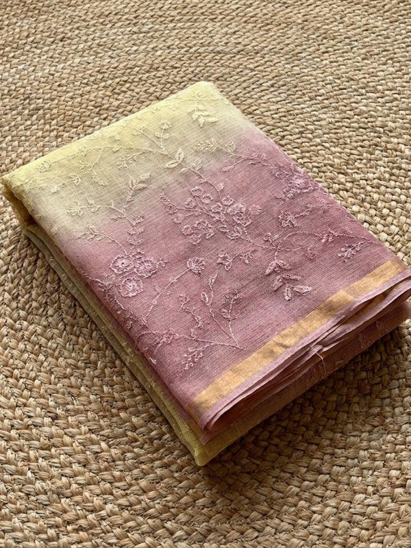 Exquisite Pure Cotton Kota Doria Multicolor Saree