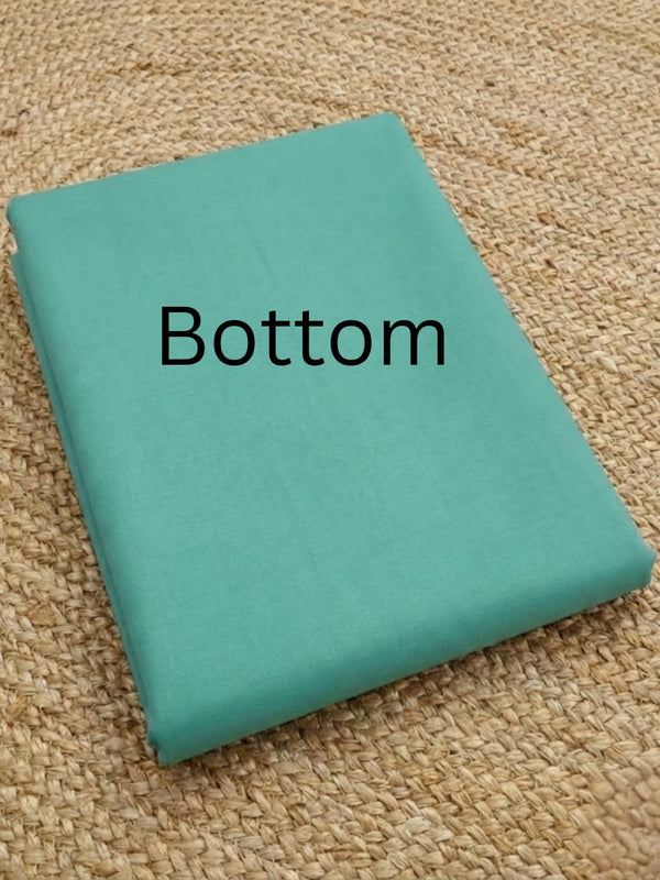 Glimmering Sea Green Kota Dori Suit (Top+Bottom+Dupatta)