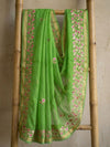 Pankhudi Kota Cotton Gota Patti Dhani Green Saree