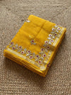 Pankhudi Kota Cotton Gota Patti Bright Yellow Saree