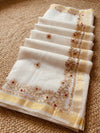 Gilded Grace Kota Cotton Gota Patti Off White Saree