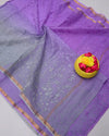 Indiehaat | Kota Doria Embroidered Multicolor Saree