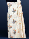 Blossom Blockprinted Khadi Silk Leafy Beige Suit