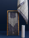Glimmering Resolution Blue Kota Dori Suit (Top+Bottom+Dupatta)
