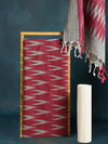 Mesmerizing Ikkat Cotton Suit Red (Top+Bottom+Dupatta)