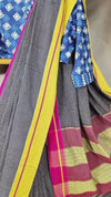 Handloom Mark Patteda Anchu Classic Black Cotton Saree