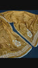 Pure Tussar Silk Dupatta Golden Brown Color Chikankari and Crochet work - IndieHaat