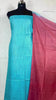 Katan Iris Blue and Pink Silk Suit Piece with Bottom and Dupatta-Indiehaat