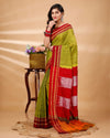 Enchanting Ilkal Handloom Cotton Silk Saree Green