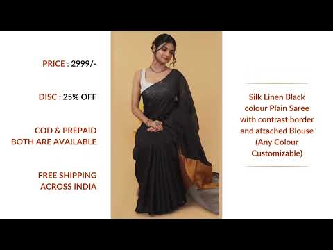 Trending Plain sarees with Designer blouse | Fashionworldhub