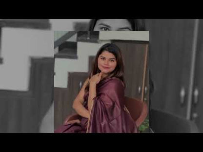 2692-Handloom Jayashree Silk Saree Coffee Brown Color with Running Blouse