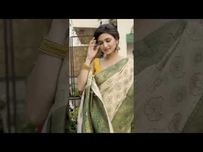 Dynamic Banarasi Kashmiri Modal Silk Saree Beige