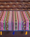 Indiehaat | Khamma Ghani Cotton Pink Sofa Throw | Comfort Space