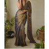 Intricate Pure Tissue Linen Handdyed Saree
