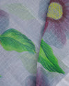 Indiehaat | Kota Linen Hand Painted Purple Saree | Artistry