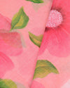 Indiehaat | Kota Linen Hand Painted Pink Saree | Artistry