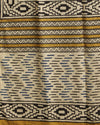 Indiehaat | Blockprinted Cotton Yellow Stitched Lehanga