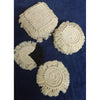 6 Piece White and Cream Macrame Set-Indiehaat