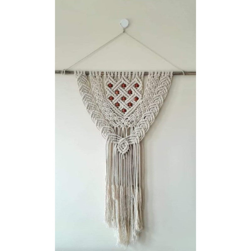 Wall Hanging White Show Piece-Indiehaat