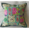 Indiehaat | Khamma Ghani Embellished Cotton Kantha Cushion Covers