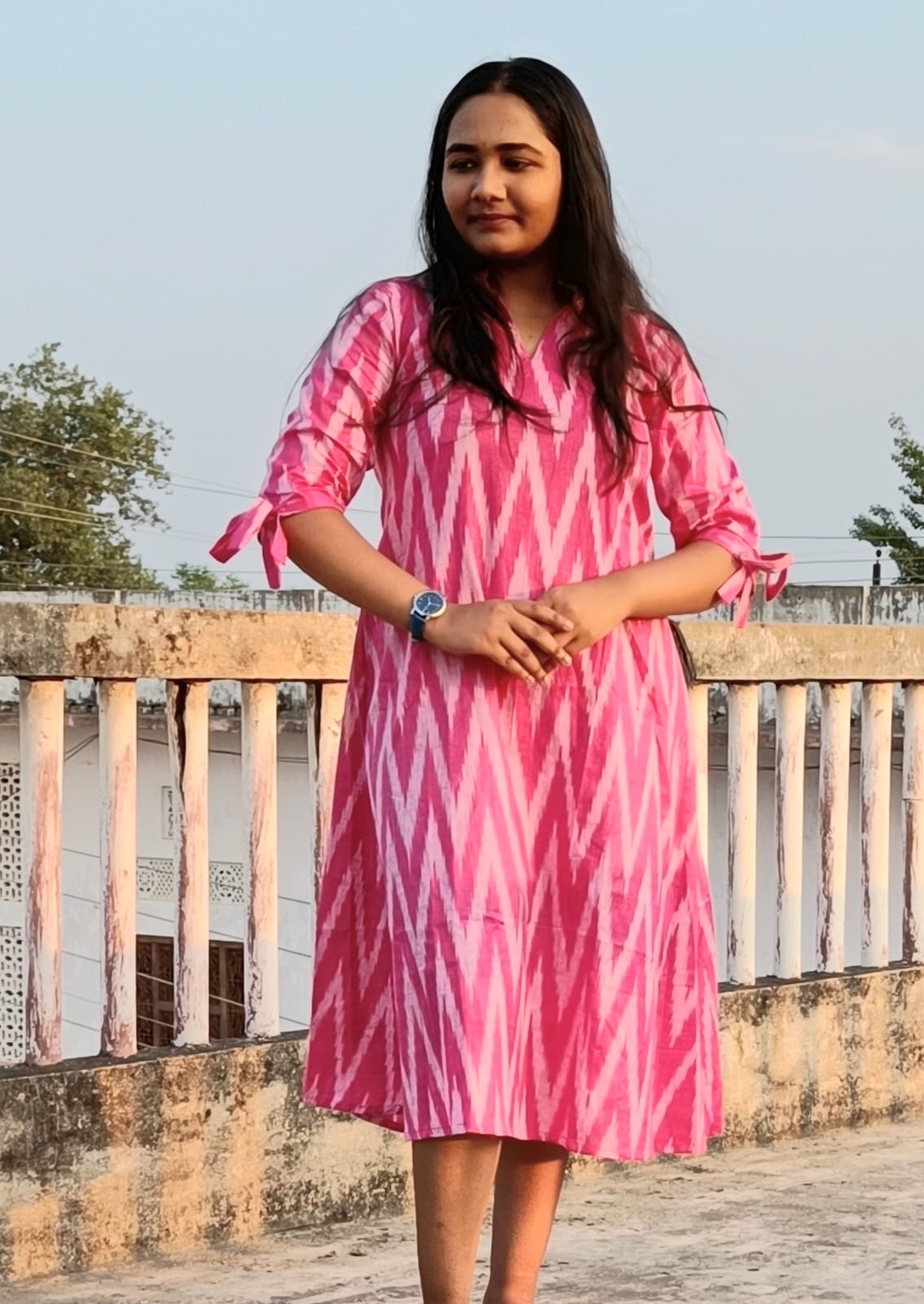 Indian ikkat dress,Indian Designer Long Frock,Indian Dress for women,I –  Nihira
