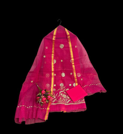 IndieHaat|Kota Doria Suit Embroidery 13% Off