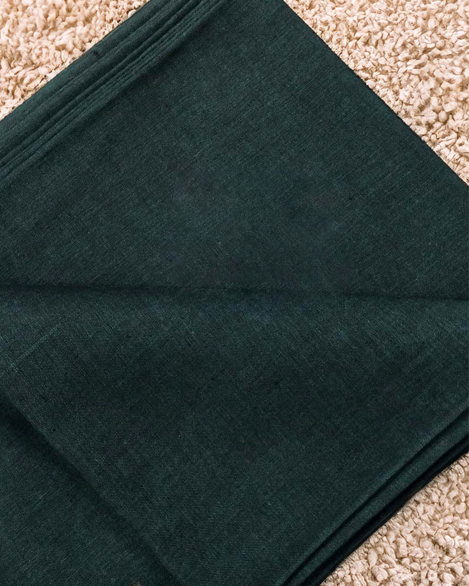 Pure Linen By Linen Fabric Bottle Green Color IndieHaat Indiehaat pure-linen-by-linen-fabric-bottle-green-color-indiehaat-indiehaat