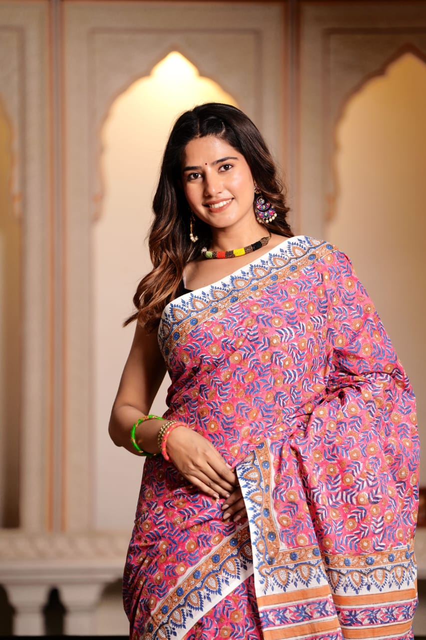 Buy mulmul cotton sarees on sale online