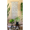 White Macrame Wall HangerSize 20"X 60"-Indiehaat