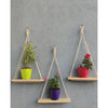 Macrame Set Of 3 Wooden Plank Size : 24X12-Indiehaat