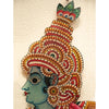 Multicolor Handcrafted Leather Radha Painting-Indiehaat