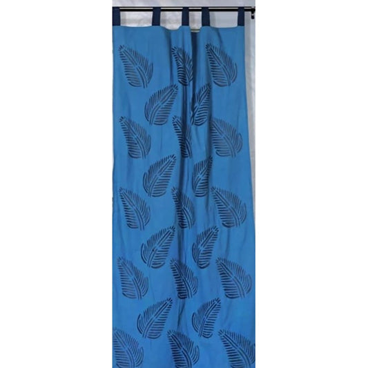 Applique Work Wall Hanging Blue Curtain
Size - 44"X84" (3.5 X 7 Ft)-Indiehaat