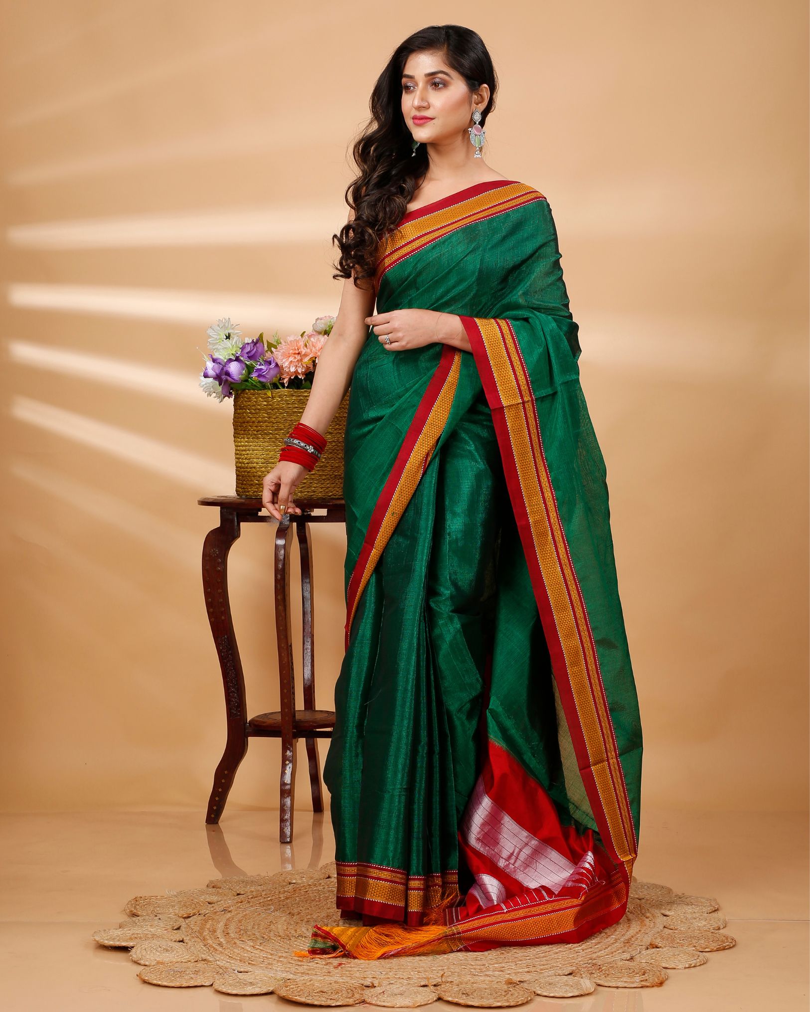 ilkal saree dress designs Mustard Ilkal Viscose Saree with Gayathri Border UTPALADesigns