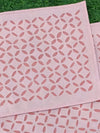 Pure Cotton Applique Work Cushion Covers Melanie Pink Colour (16X16 Inch)-Indiehaat