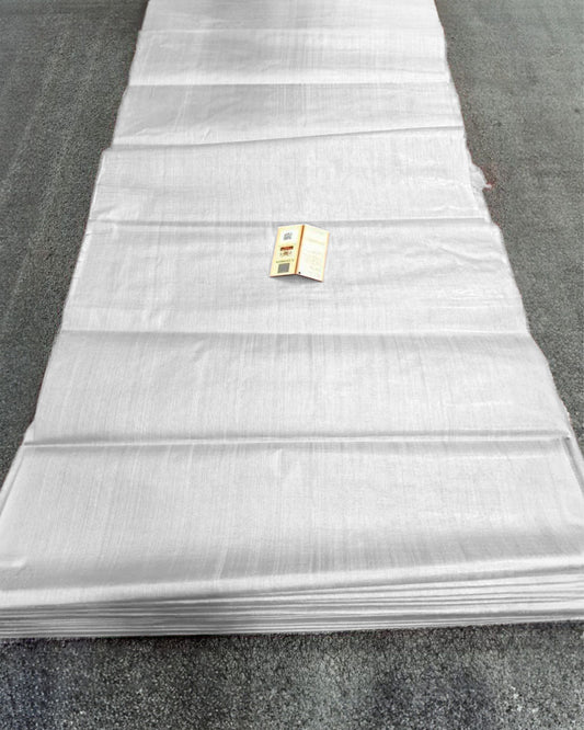 Silkmark Certified Pure Tussar Silk Fabric White Color - IndieHaat