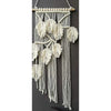 White Macrame Leaf Wall ShowpieceSize: 12"X30"-Indiehaat