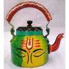 Rajasthani Handpainted Multicolor Metal Kettles-Indiehaat