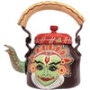 Rajasthani Handpainted  Brown Metal Kettles-Indiehaat