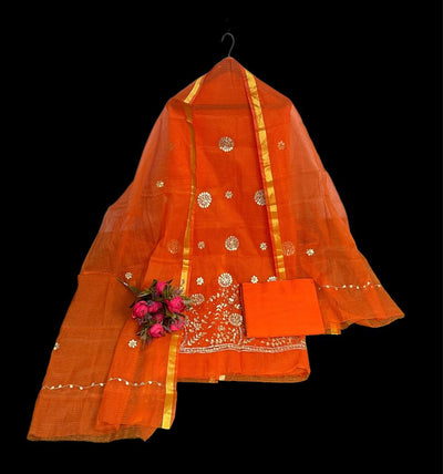 Kota Doria Suit IntricateDesign 13% Off - IndieHaat