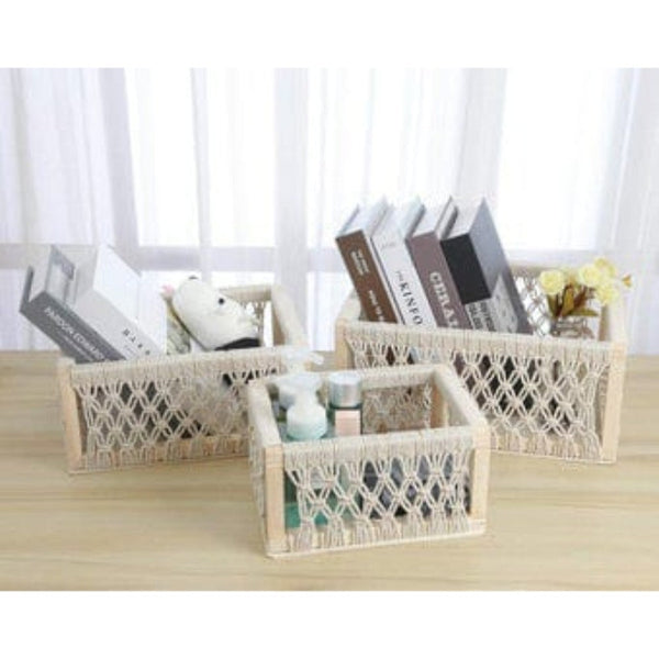 Macrame Set Of 3 Storage Box Indiehaat Indiehaat macrame-set-of-3-storage-box-indiehaat-indiehaat