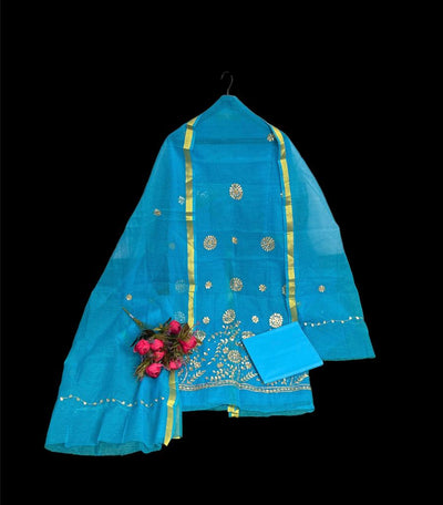 IndieHaat|Kota Doria Suit Embroidery 13% Off