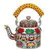 Rajasthani Handpainted Multicolor Metal Kettles-Indiehaat