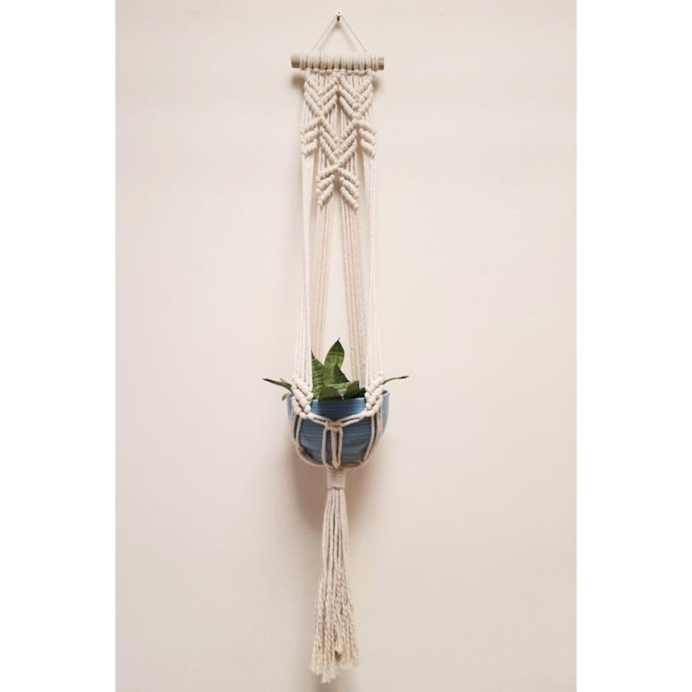 Macrame Plant Off White Hanger (Set Of 2)
Size: 36" Long-Indiehaat