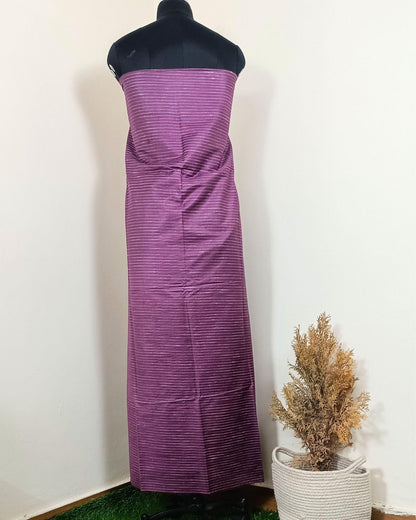 Katan Silk Suit Purple (Top+Bottom) with Shibori Dyed Dupatta
