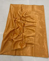 Maheshwari Tissue Silk Saree Golden Beige Color with running blouse - IndieHaat
