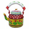 Rajasthani Handpainted Multicolor Metal Kettles-Indiehaat