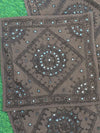 Indiehaat | Khamma Ghani Unique Cotton Black Cushion Covers Mirror Work
