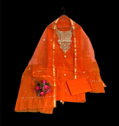 Kota Doria Suit IntricateDesign 13% Off - IndieHaat