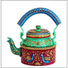 Rajasthani Handpainted Multicolor Metal Kettles-Indiehaat