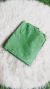 Katan Silk Ornamental Handcrafted Green Suit